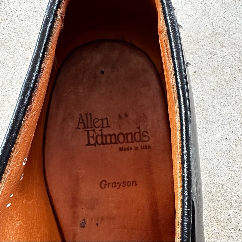 Allen Edmonds Grayson Black Loafers Men’s Size 11 - Picture 7 of 12